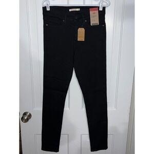 NWT Levi's 311 Shaping Skinny Women's Black Jeans Size 29x30 Mid Rise
